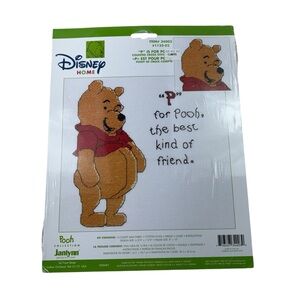 Disney Home Vintage Y2K Pooh Janlynn Cross Stitch Kit New P is for Pooh 34003